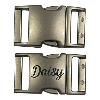 Personalized BioThane Quick Release Adjustable Dog Collar